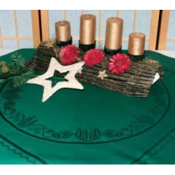 TOVAGLIA CANDELA DA RICAMARE CM. 82x82 - 50%COT.-50%VISC.